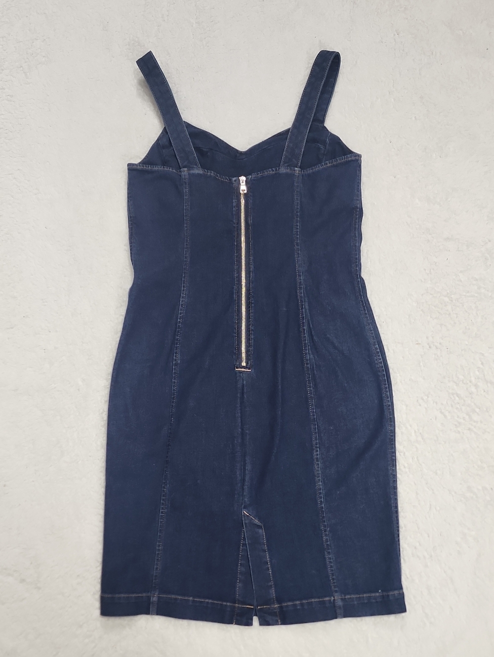 White House Black Market Denim Fitted Sheath Dress New With Tags - Picture 5 of 9